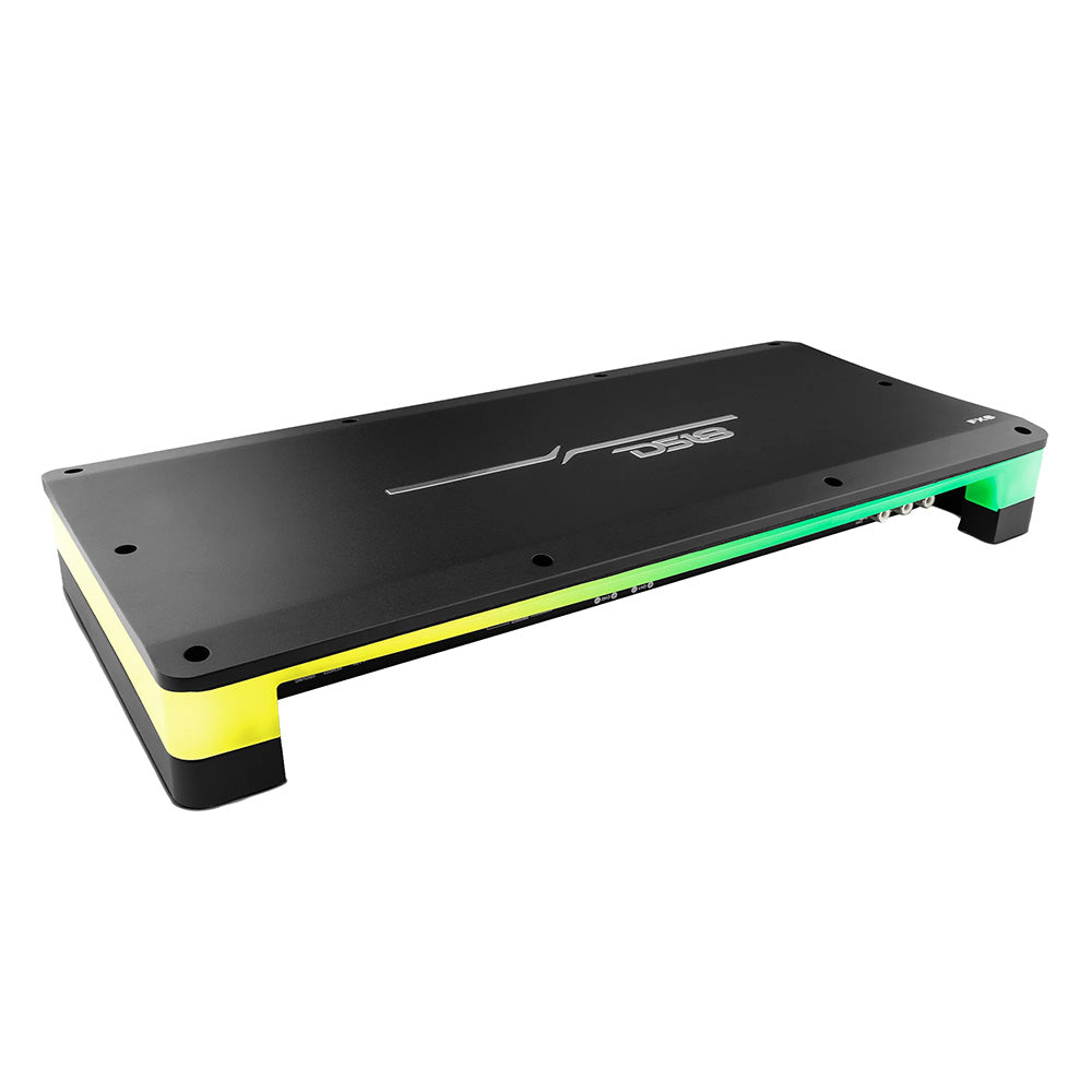 DS18 FlushSurface Mount 6Channel Class D Amplifier wAcrylic Cover 6x180W RMS 4 Ohm FX6